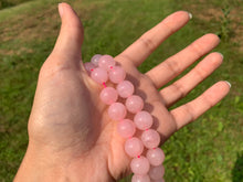 Charger l&#39;image dans la galerie, Perles en quartz rose non transparentes entre 4 et 12mm QRD
