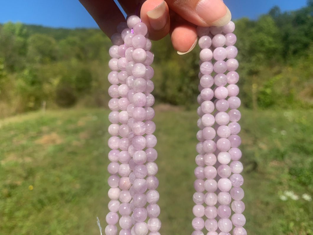 Perles en kunzite entre 6 et 12mm KD