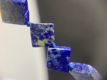 Charger l&#39;image dans la galerie, Perles en lapis-lazuli, forme carré
